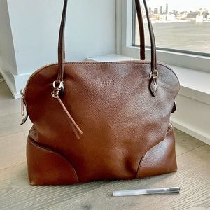 Gucci leather tote bag